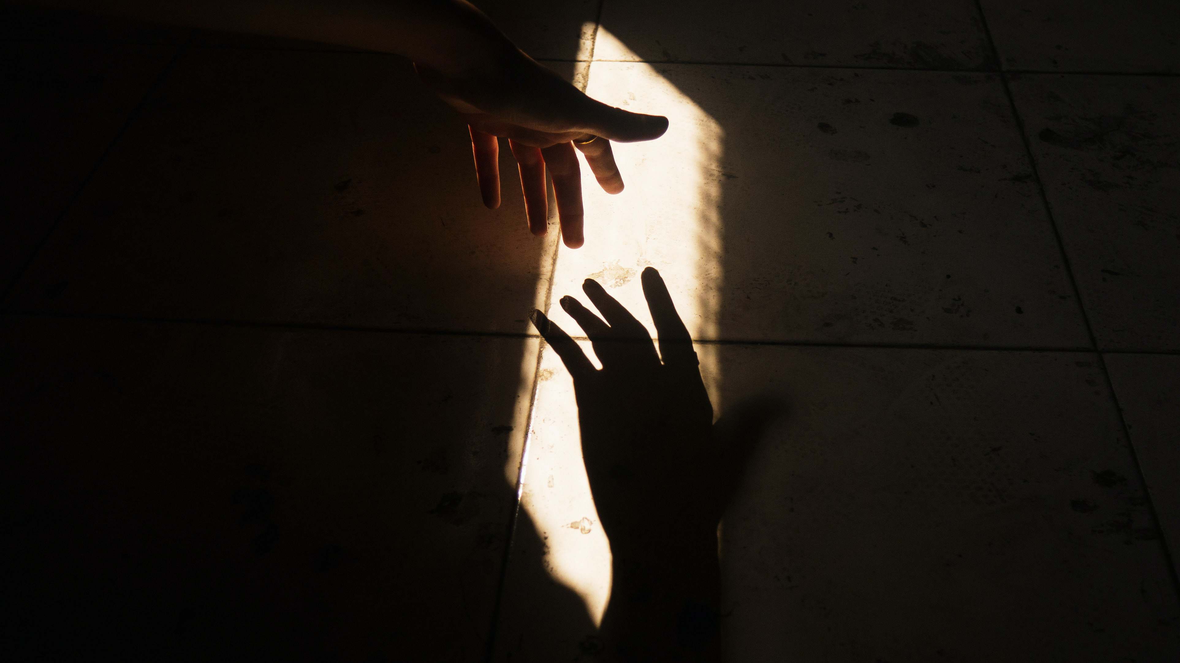 Sad Mood Silhouette Of Hands Fingers Image Free Photo